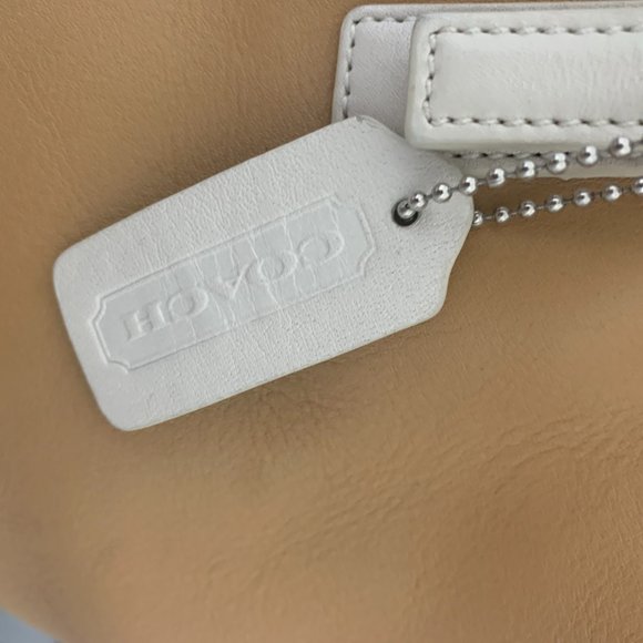 Leather Carmel Coach Medium Satchel - Picture 2 of 7